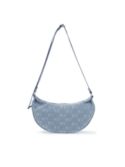 Túi MLB Classic Mono Denim Vintage Hobo Bag New York Yankees Blue