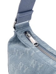Túi MLB Classic Mono Denim Vintage Hobo Bag New York Yankees Blue