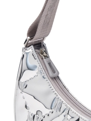 Túi MLB Diamond Embo Hobo Bag New York Yankees Silver