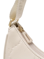 Túi MLB Diamond Embo Hobo Bag New York Yankees Cream