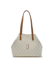 Túi MLB Classic Mono Jacquard Shopper Bag Boston Red Sox Beige