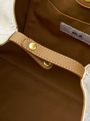 Túi MLB Classic Mono Jacquard Shopper Bag Boston Red Sox Beige