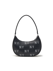 Túi MLB Classic Mono Embossed Hobo Bag New York Yankees Black