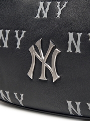 Túi MLB Classic Mono Embossed Hobo Bag New York Yankees Black