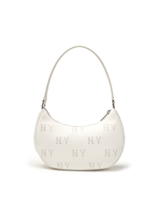 Túi MLB Classic Mono Embossed Hobo Bag New York Yankees Cream