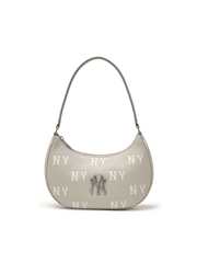 Túi MLB Classic Mono Embossed Hobo Bag New York Yankees Grey