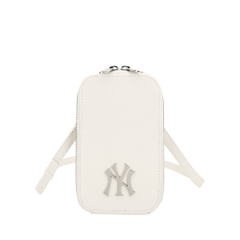Túi MLB Mini Phone Pouch New York Yankees White