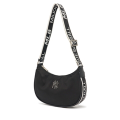 Túi MLB Basic Nylon Adjustable Hobo Bag New York Yankees Black