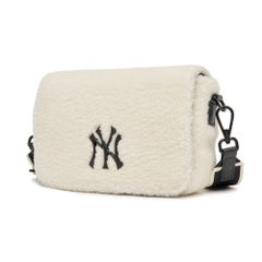 Túi MLB Basic Small Logo Fleece Crossbody New York Yankees Cream