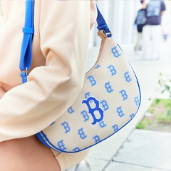 Túi MLB Classic Monogram Jacquard Large Hobo Bag Boston Red Sox L.Sand