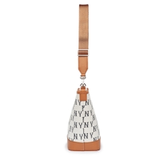 Túi MLB Big Classic Monogram Jacquard New Bucket Bag New York Yankees Cream