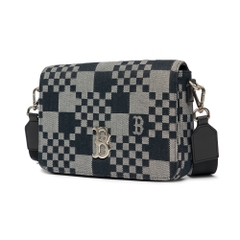 Túi MLB Checkerboard Jacquard Crossbody Boston Red Sox Black