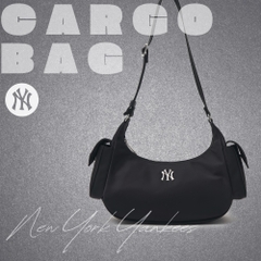 Túi MLB Korea Nylon Cargo Bag New York Yankees Black