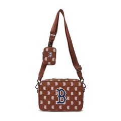 Túi MLB Classic Monogram Jacquard Crossbody Boston Red Sox D.Brown