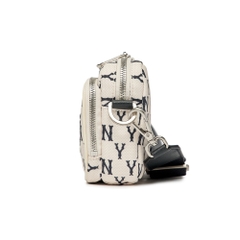 Túi MLB Korea Monogram Mini Crossbody New York Yankees D.Cream