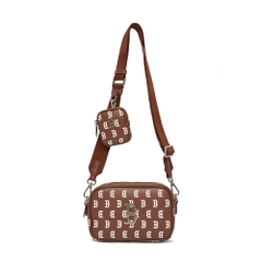 Túi MLB Classic Monogram PU Emboss Mini Crossbody Boston Red Sox D.Brown