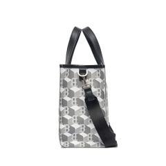 Túi MLB Cube Monogram Medium Tote Bag Boston Red Sox Grey