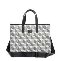 Túi MLB Cube Monogram Medium Tote Bag Boston Red Sox Grey