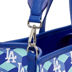 Túi MLB Cube Monogram Medium Tote Bag LA Dodgers Blue
