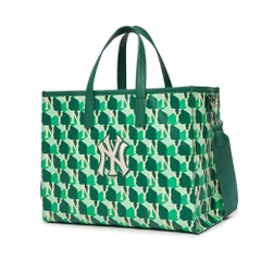 Túi MLB Cube Monogram Medium Tote Bag New York Yankees D.Green
