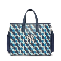 Túi MLB Cube Monogram Medium Tote Bag New York Yankees D.Navy