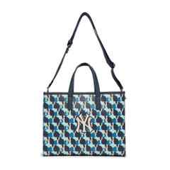 Túi MLB Cube Monogram Medium Tote Bag New York Yankees D.Navy