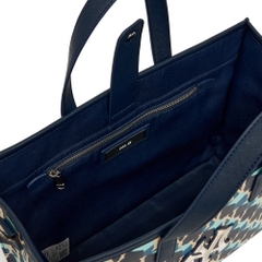 Túi MLB Cube Monogram Medium Tote Bag New York Yankees D.Navy