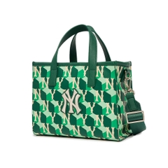 Túi MLB Cube Monogram Small Tote Bag New York Yankees D.Green