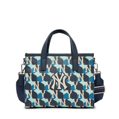 Túi MLB Cube Monogram Small Tote Bag New York Yankees D.Navy