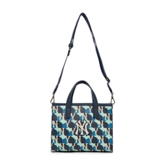 Túi MLB Cube Monogram Small Tote Bag New York Yankees D.Navy