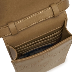 Túi MLB Dia Monogram Embo Phone Pouch New York Yankees Beige