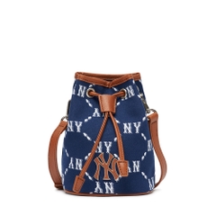 Túi MLB Dia Monogram Jacquard Mini Bucket Bag New York Yankees L.Navy