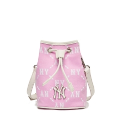 Túi MLB Dia Monogram Jacquard Mini Bucket Bag New York Yankees Pink