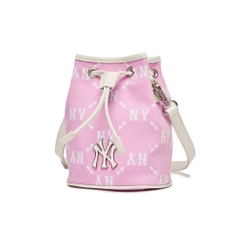 Túi MLB Dia Monogram Jacquard Mini Bucket Bag New York Yankees Pink