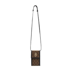 Túi MLB Dia Monogram Phone Pouch Boston Red Sox D.Beige