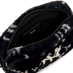 Túi MLB Diamond Monogram Fur Crossbody Bag New York Yankees Black