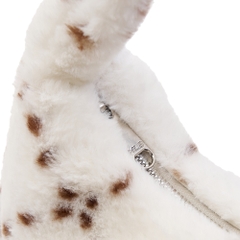 Túi MLB Korea Dia Monogram Fur Hobo Bag New York Yankees D.Cream