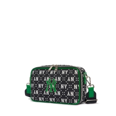 Túi MLB Korea Diamond Monogram Jacquard Crossbody New York Yankees Black
