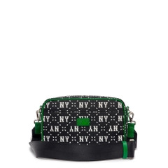 Túi MLB Korea Diamond Monogram Jacquard Crossbody New York Yankees Black