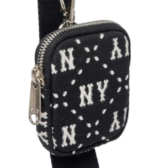Túi MLB Korea Diamond Monogram Jacquard Crossbody New York Yankees Black