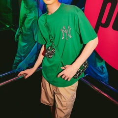 Túi MLB Korea Diamond Monogram Jacquard Crossbody New York Yankees Black