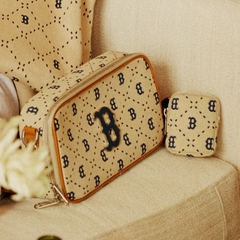 Túi MLB Diamond Monogram Jacquard Mini Crossbody Bag Boston Red Sox L.Sand
