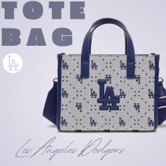 Túi MLB Diamond Monogram Jacquard Small Tote Bag LA Dodgers L.Navy