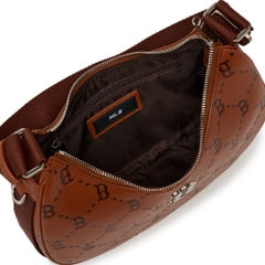 Túi MLB Diamond Monogram PU Embo Large Hobo Bag Boston Red Sox Brown