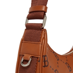 Túi MLB Diamond Monogram PU Embo Large Hobo Bag Boston Red Sox Brown