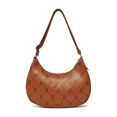 Túi MLB Diamond Monogram PU Embo Large Hobo Bag Boston Red Sox Brown