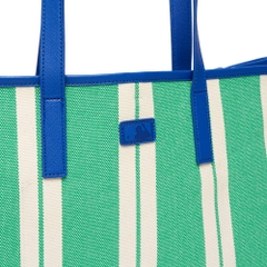 Túi MLB Ethnic Stripe Tote Bag LA Dodgers Mint