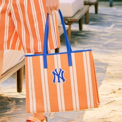 Túi MLB Ethnic Stripe Tote Bag New York Yankees L.Orange