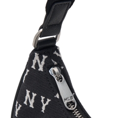 Túi MLB Korea Monogram Jacquard Hobo Bag New York Yankees Black