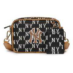 Túi MLB [KIDS] Classic Monogram Jacquard Camera Bag New York Yankees Black